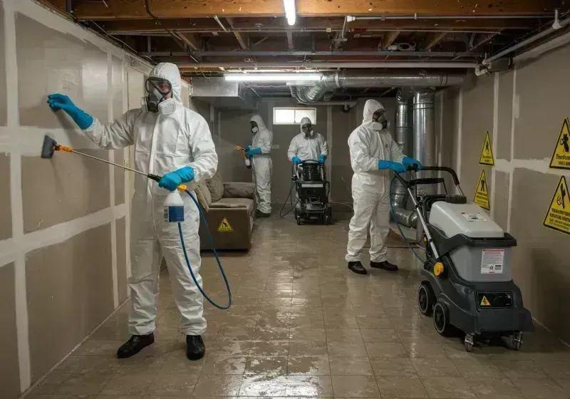 Basement Moisture Removal and Structural Drying process in Phillips County, KS